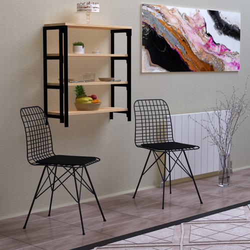 Wall mounted folding Retractable Shelf Dining Table Extendable Balcony furniture for home kitchen Tables