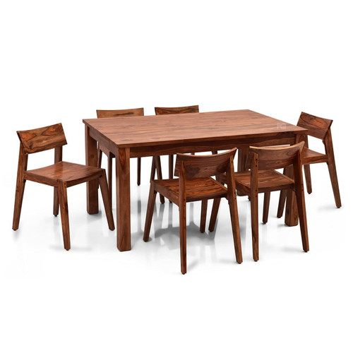 Rectangle Deko-style Dining Table 6 Seater Set With Chairs