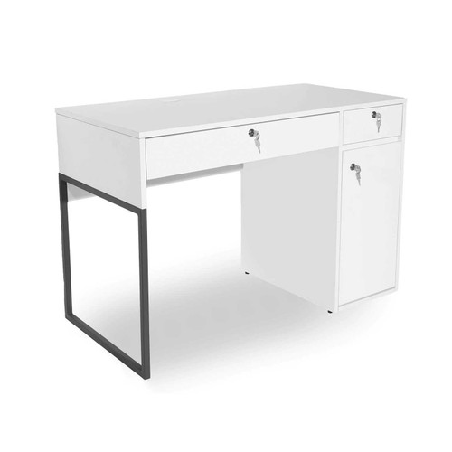 Leo Study Table with Lockable Side Storage & Drawer by Atmosphere