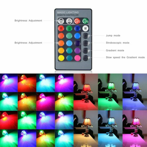 DYstyle LED Color Changing Bulb: 3W, RGB, Remote Control, 16 Colors, E12/E14, 1-10 Pack.