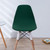 Modern Plastic Side Chairs with Wooden Legs Dining Chair