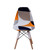 Modern Plastic Side Chairs with Wooden Legs Dining Chair