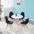 Modern Plastic Side Chairs with Wooden Legs Dining Chair