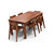 Rectangle Deko-style Dining Table 6 Seater Set With Chairs