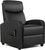 Black recliner chair with massage function. Perfect for home theater seating