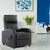 Black recliner chair with massage function. Perfect for home theater seating