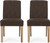 Christopher Knight Home Kuna Dining Chairs: Set of 2, Charcoal Gray