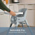 Chicco Zest™ 4-in-1 High Chair: Folding, Multi-Use, Seasalt (Grey)