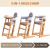 Wanan 3-in-1 High Chair: Removable Backrest, Tray, Adjustable Footrest