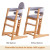 Wanan 3-in-1 High Chair: Removable Backrest, Tray, Adjustable Footrest