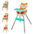Infantino Grow-with-Me 4-in-1 Convertible High Chair, 6-36 Months, Orange Fox