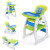 TOBBI Baby High Chair 3 in 1 Convertible Play Seat Booster Toddler with Feeding Tray, Green