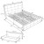 Eastvita Full Bed Platform with Headboard and 4 Storage Drawers, No Spring Needed