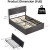 Eastvita Full Bed Platform with Headboard and 4 Storage Drawers, No Spring Needed