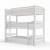 Better Homes & Gardens Tristan Triple Bunk Bed, White, Twin Over Twin Over Twin
