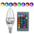 DYstyle LED Color Changing Bulb: 3W, RGB, Remote Control, 16 Colors, E12/E14, 1-10 Pack.
