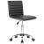 Lacoo Faux Leather Mid Back Task Chair Swivel Office Desk Chair, White