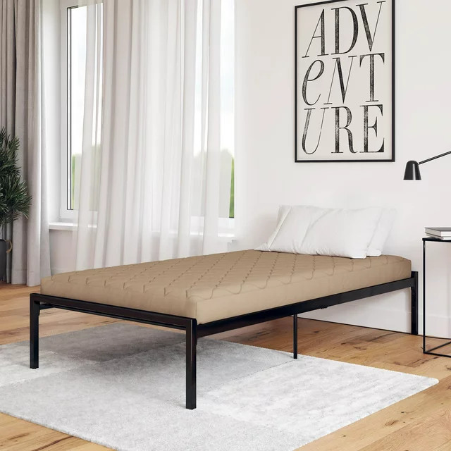 DHP Value 6 Inch Thermobonded Polyester Filled Quilted Top Bunk Bed Mattress, Twin, Navy