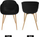 2 modern armchairs with metal legs, perfect for any space