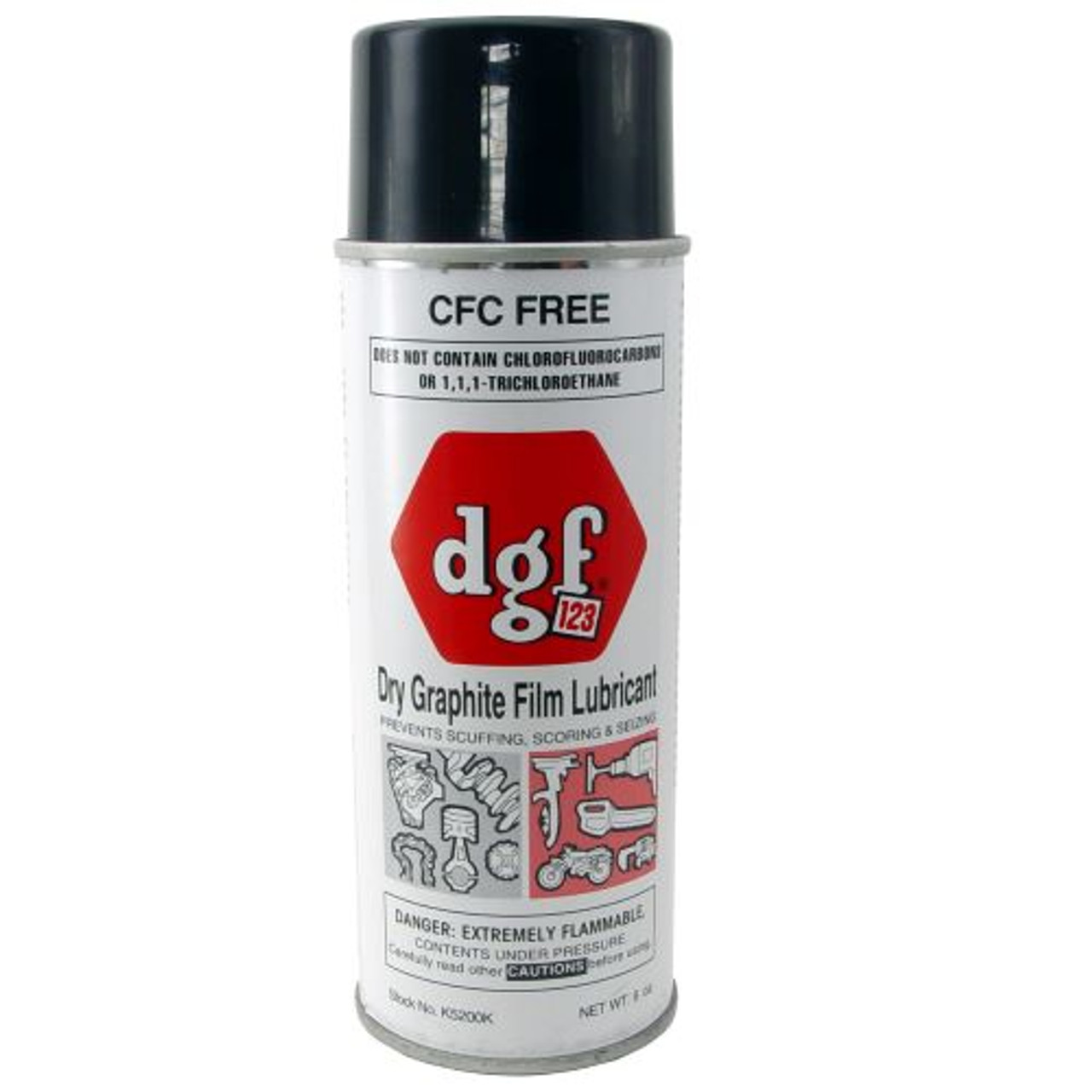 DGF - DRY GRAPHITE FILM Spray Anticorrosive Lubricant, Quick-Drying, Black,  Matte Finish