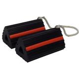 WHEEL CHOCKS, TRONAIR, BLK/ORG 24"