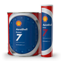 Aeroshell 7 aviation grease, 6.6 lb can and 14 oz cartridge