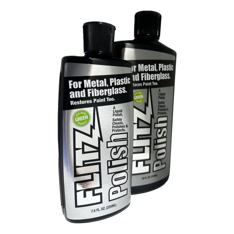 Flitz Liquid Polish 8 oz and 16 oz bottles