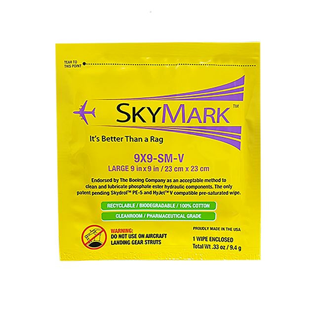 SkyMark SM-V Pre-Saturated Skydrol Wipe