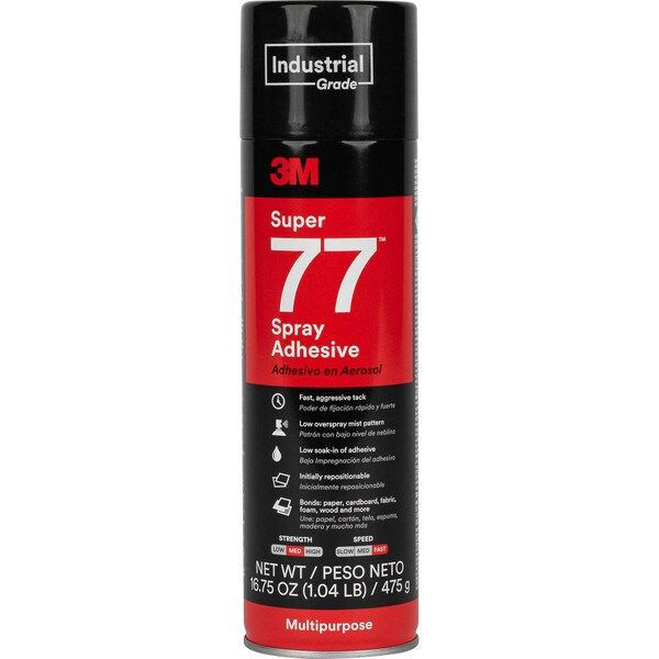77 MULTIPURPOSE SPRAY ADHESIVE AEROSOL CAN