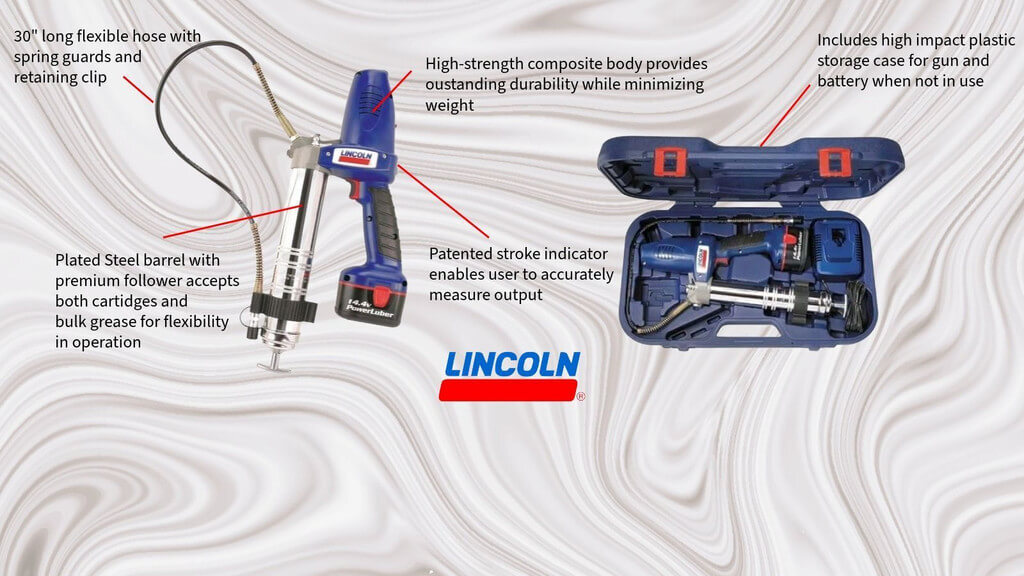 Lincoln LNI1442 PowerLuber Grease Gun and Case