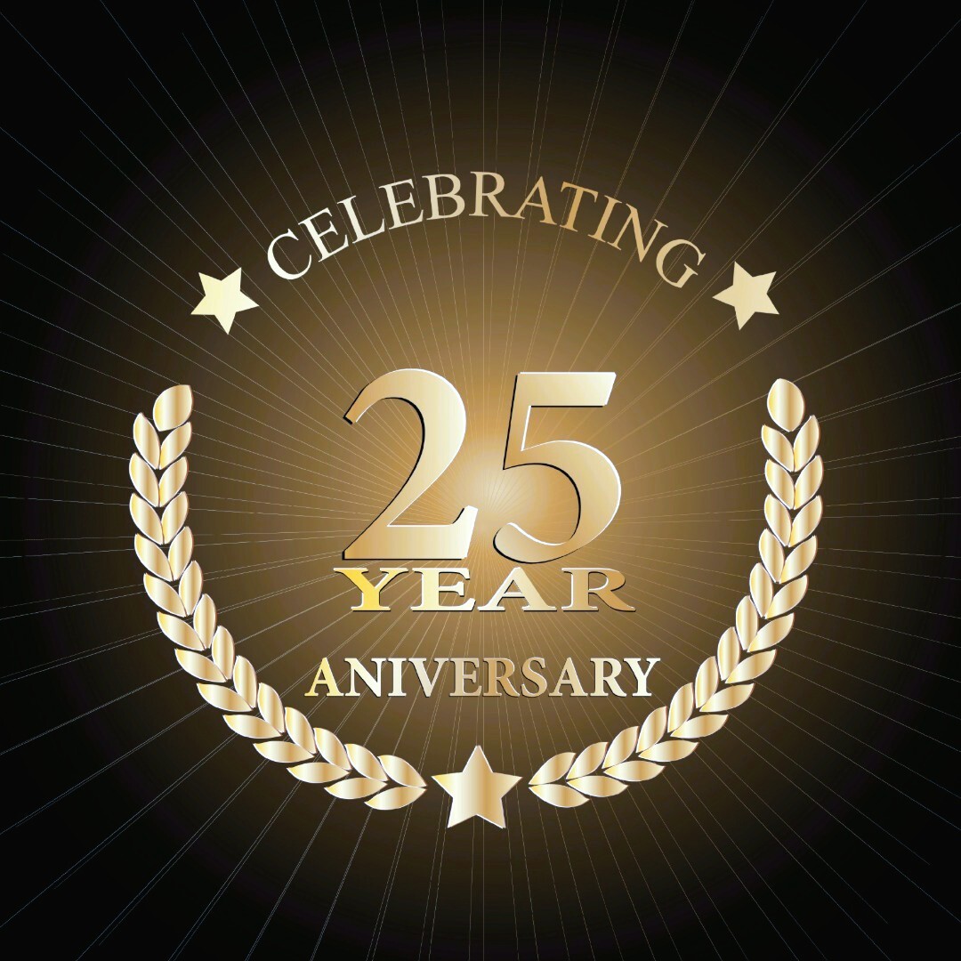 25 year anniversary logo