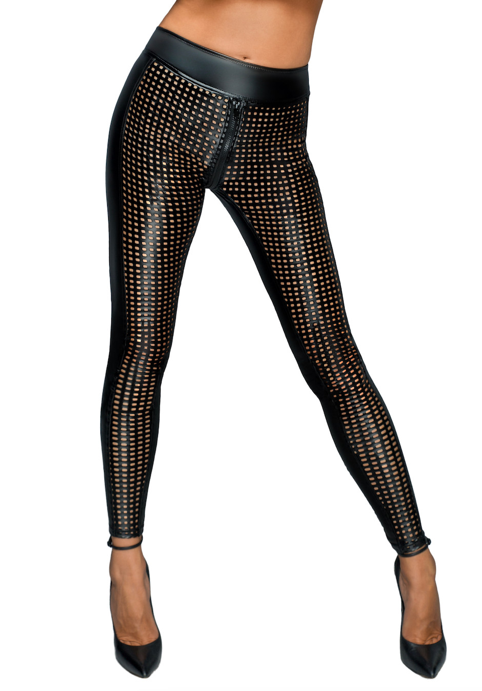 F233 Lasercut Leggings - Noir Handmade - B2B