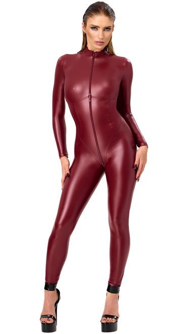 F395 Dark Romance Three-Way Zip Catsuit