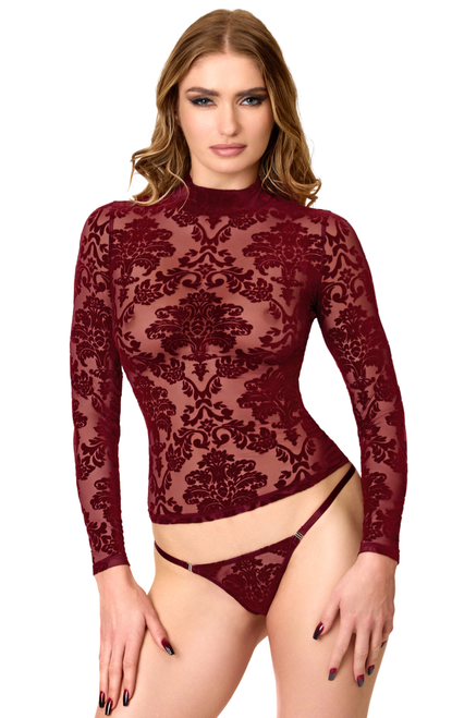 F425 Masquerade Long-Sleeve Top