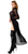 F410 Do Not Disturb Lace-Up Maxi Dress