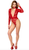 F416 Lovebite Plunging V Bodysuit