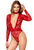 F416 Lovebite Plunging V Bodysuit