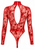 F416 Lovebite Plunging V Bodysuit