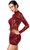 F423 Masquerade Open-Back Mini Dress