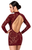 F423 Masquerade Open-Back Mini Dress
