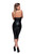 F160 Powerwetlook pencil dress