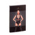 F183 Powerwetlook body with wide straps, tulle inserts and velvet choker