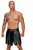 H053 Eco leather men's gladiator skirt with PVC pleats