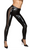 F202 PVC leggins with tulle inserts
