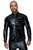 H064 Long-sleeved Powerwetlook & PVC shirt with button placket