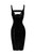 F250 PVC midi dress with zipper in the front