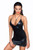 F252 Mini Powerwetlook dress with lace-up back