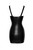 F254 Powerwetlook mini-dress with lace chest and 2-way zipper