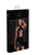 F255 Powerwetlook halter mini-dress with neck wrap