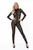 F285 Full body leopard flock catsuit